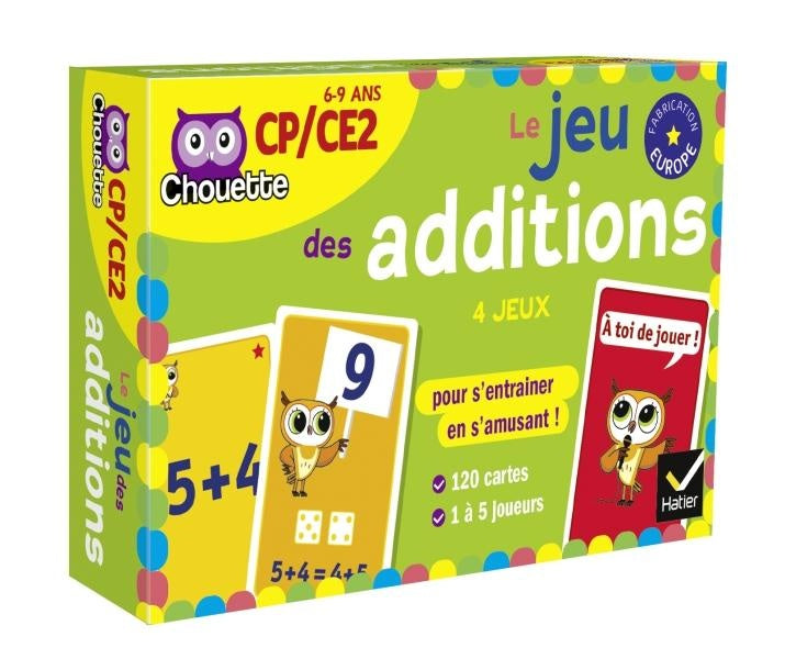 Chouette entraînement : le jeu des additions ; CP/CE2