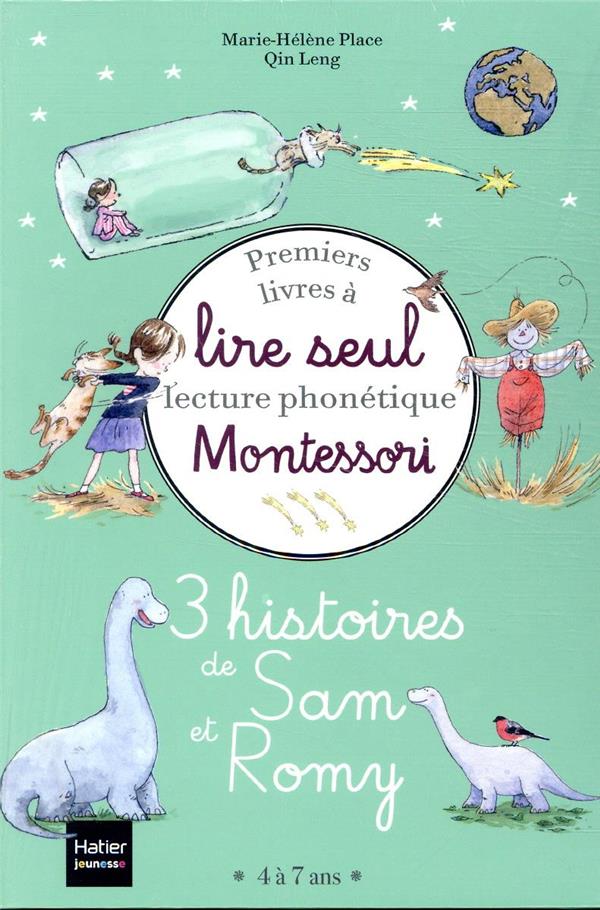 Premiers livres à lire seul Montessori, lecture phonétique ; 3 histoires de Sam et Romy niveau 3 - pedagogie montessori