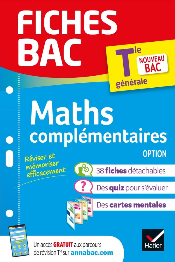 Fiches bac Tome 5 : maths complémentaires, option ; terminale