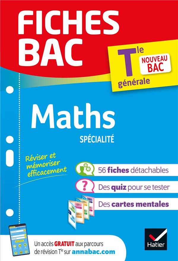 Fiches bac : maths, spécialité ; terminale