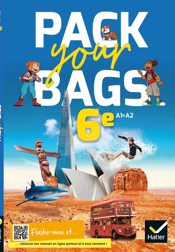 Pack your Bags : anglais ; 6e ; livre élève ; A1>A2 (édition 2021)