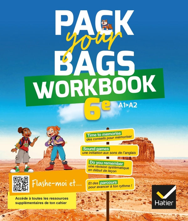 Pack your Bags : anglais ; 6e ; workbook ; A1>A2