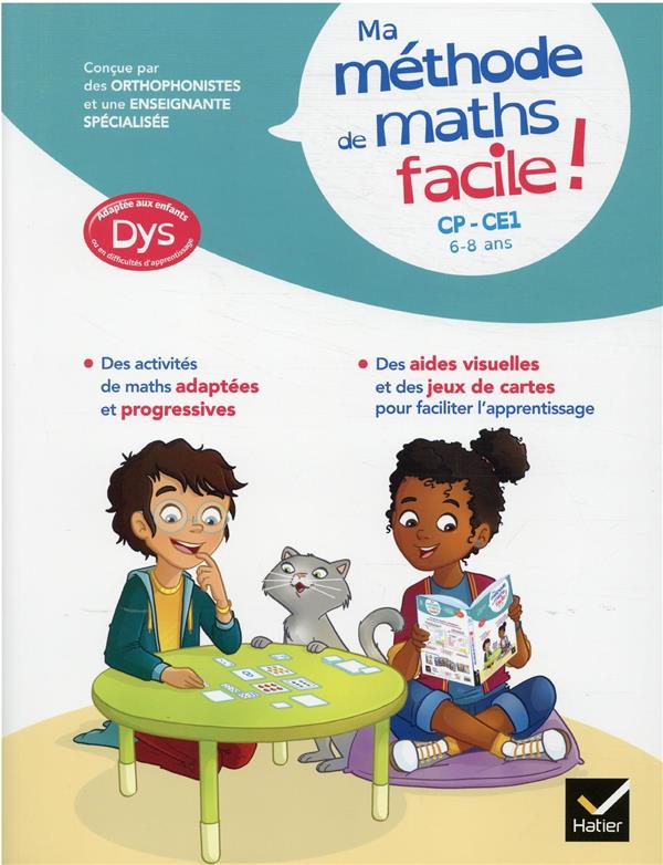 Ma méthode de maths facile ! CP, CE1 ; dys