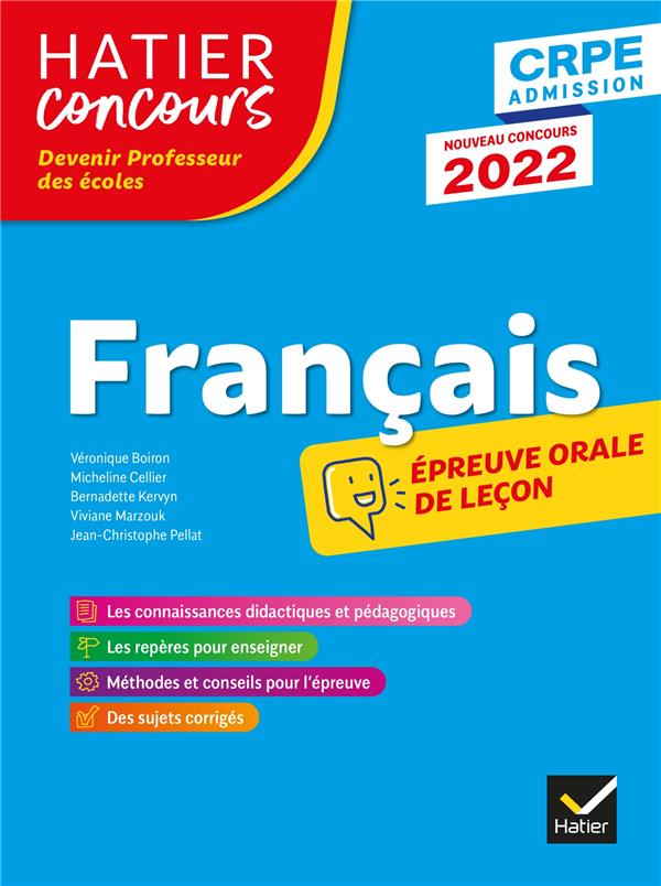 CRPE ; épreuve orale d'admission (édition 2022)