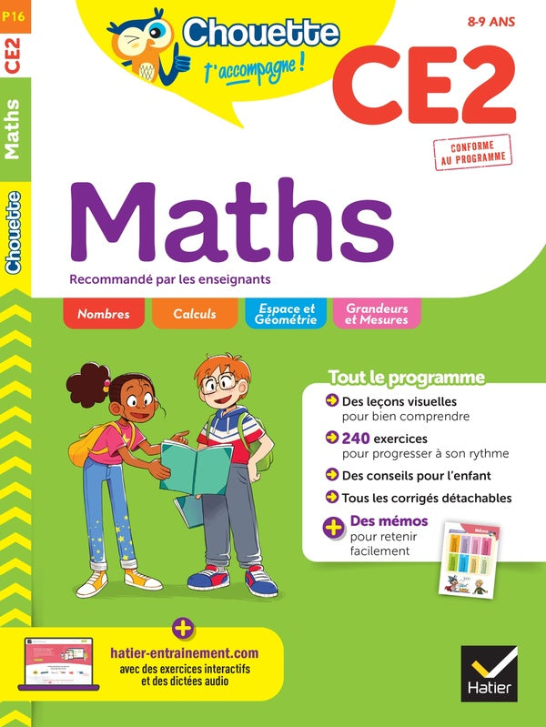 Chouette entraînement Tome P16 : maths ; CE2