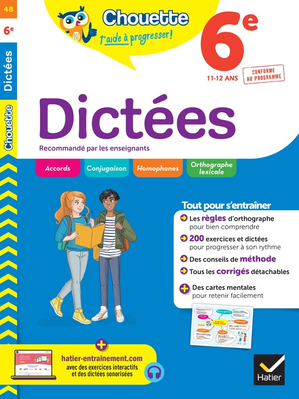 Chouette entraînement Tome 48 : dictées ; 6e