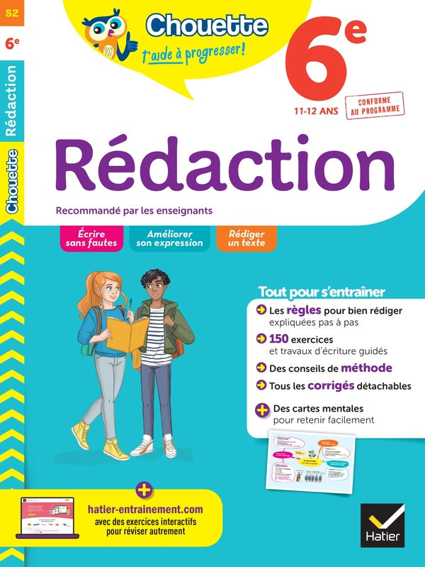 Chouette entraînement Tome 52 : rédaction ; 6e