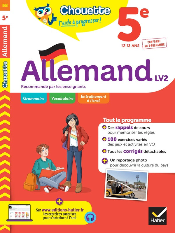 Chouette entraînement Tome 58 : allemand ; 5e, LV2