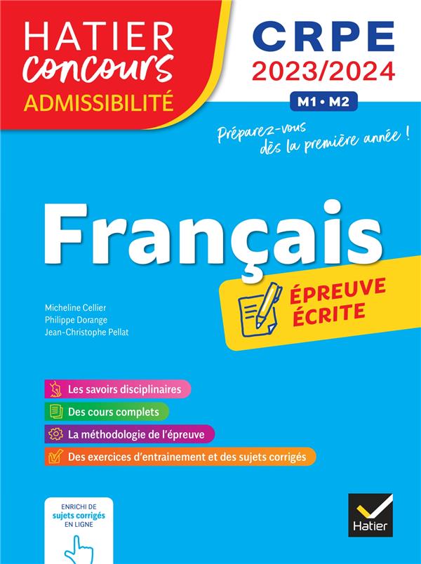 Français ; CRPE ; épreuve écrite d'admissibilité (édition 2023/2024)
