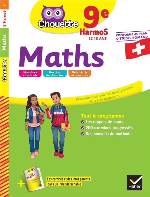 Chouette entraînement : maths : 9e harmos Suisse
