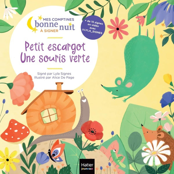 Petit escargot ; une souris verte