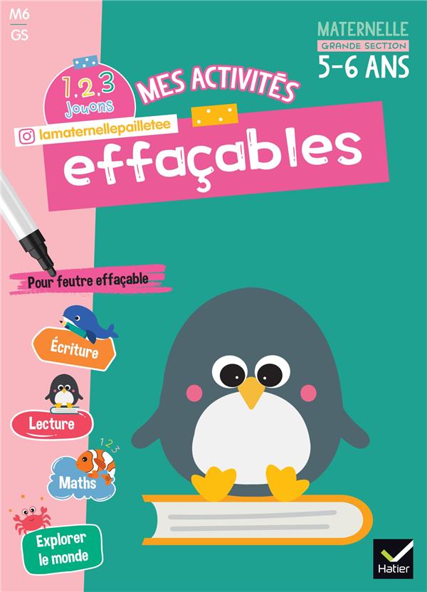 1, 2, 3 Jouons ! Tome 6 : Mes activités effaçables ; GS