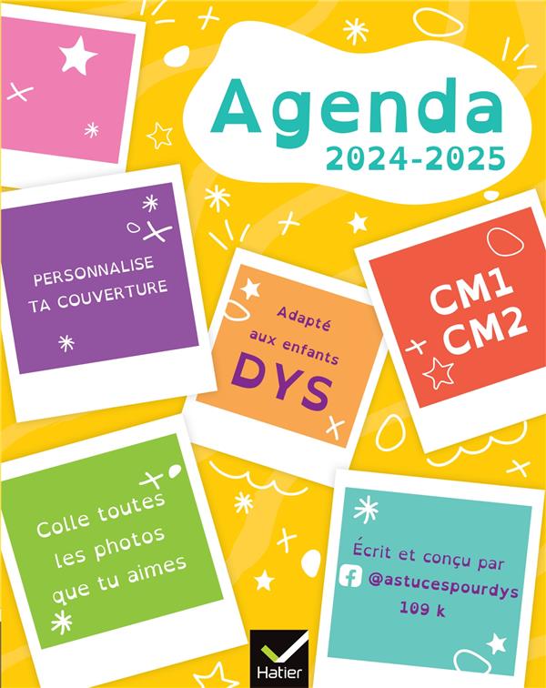 Agenda ; CM1, CM2 ; dys (édition 2024/2025)