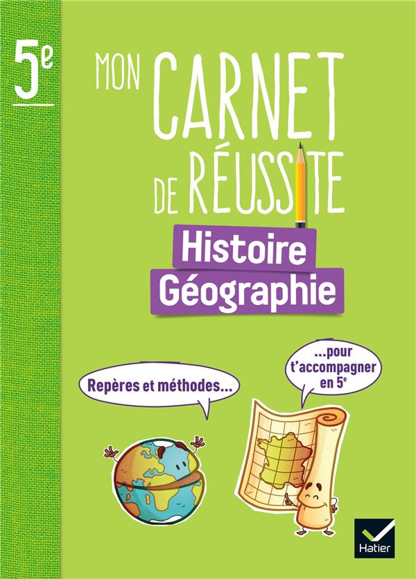 Mon carnet de réussite ; Histoire-Géographie ; 5e ; Carnet élève
