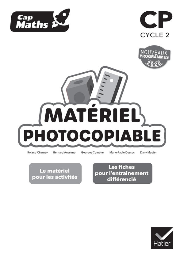 Cap Maths : CP ; Matériel photocopiable