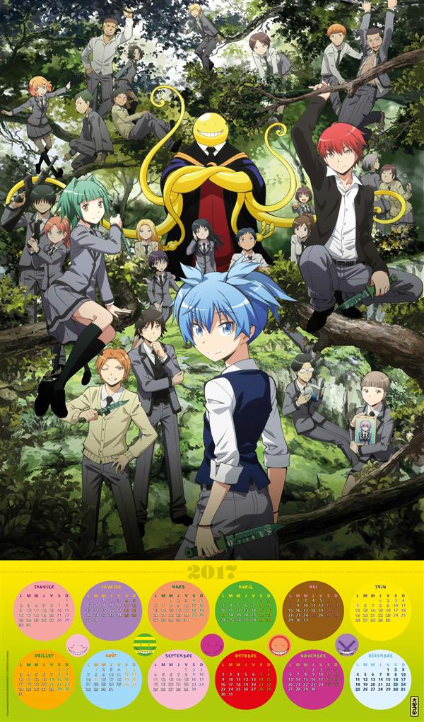 Assassination classroom : calendrier (édition 2017)
