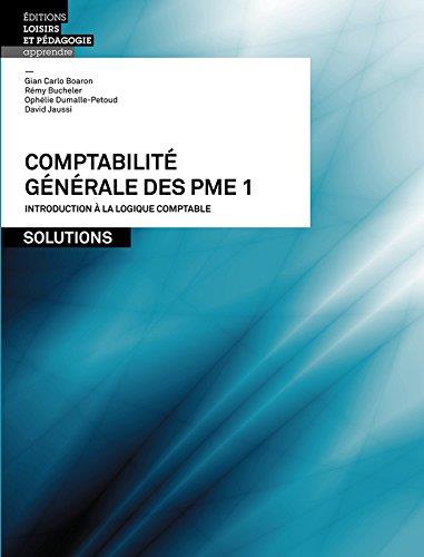 Comptabilité générale des PME 1 ; solutions - flash vidéo