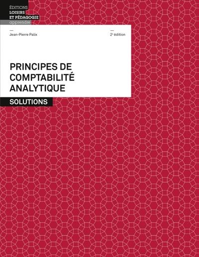 Principes de comptabilite analytique - solutions