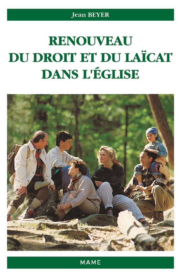 Renouveau du droit et du laicat dans l'eglise