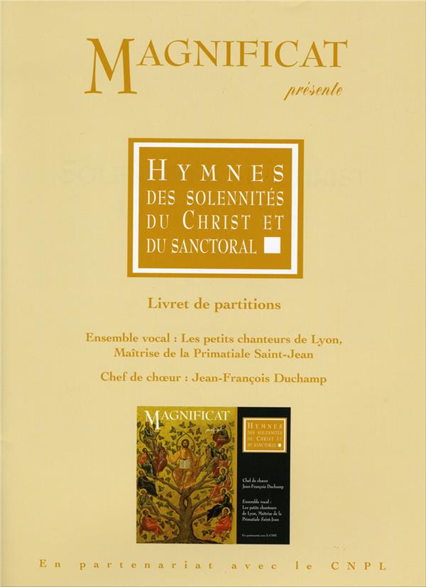 Musique sacrée partitions ; hymnes des solennités du christ et du sanctoral