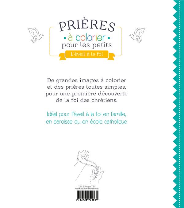 Prières à colorier pour les petits : l'éveil à la foi