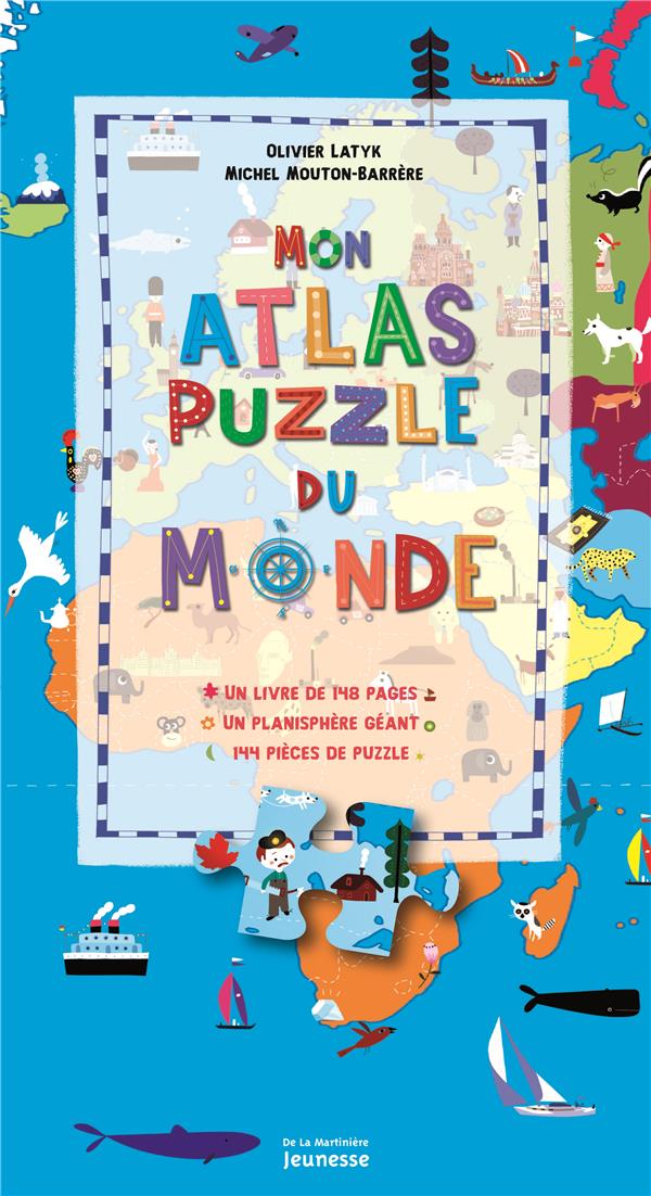 Mon atlas puzzle du monde ; coffret