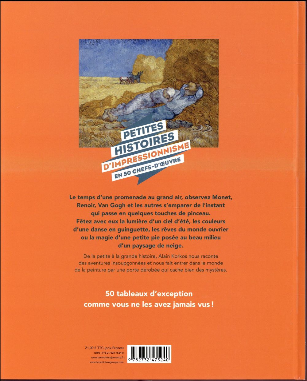 Petites histoires d'impressionnisme en 50 chefs-d'oeuvre