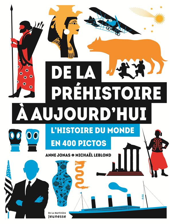 De la préhistoire à aujourd'hui ; l'histoire du monde en 400 pictos