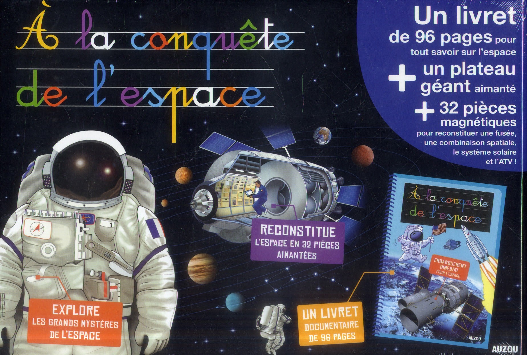 à la conquête de l'espace ; coffret - flash vidéo