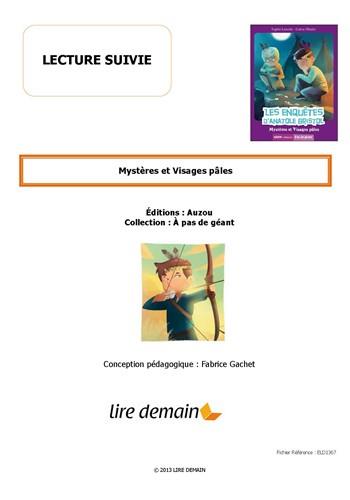 Fichier lecture suivie ; niveau 4 ; mystères et visages pâles (les enquêtes d'Anatole Bristol, Tome 2) - flash vidéo