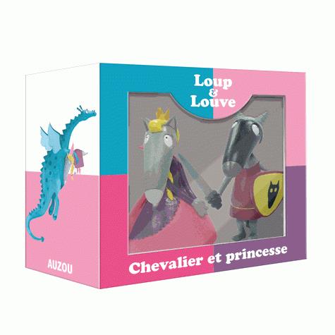 Figurines duo ; Loup chevalier et Louve princesse - flash vidéo