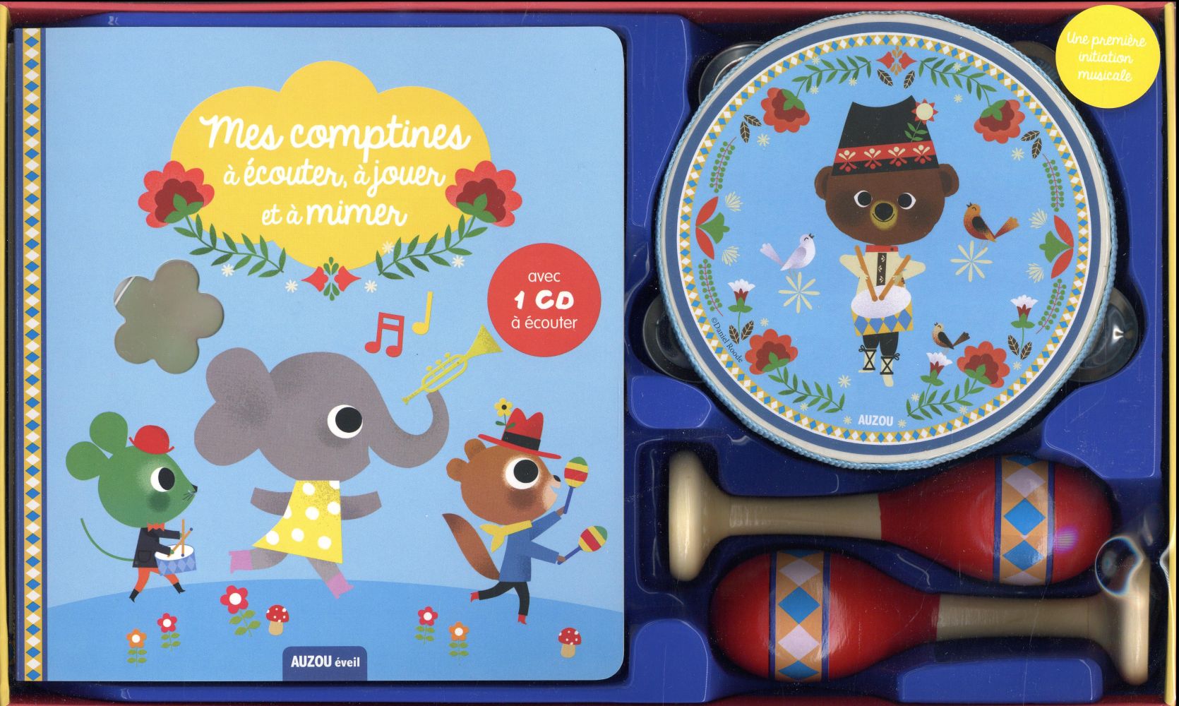 Mon coffret d'éveil musical ; 10 comptines à écouter, à mimer et à jouer - flash vidéo