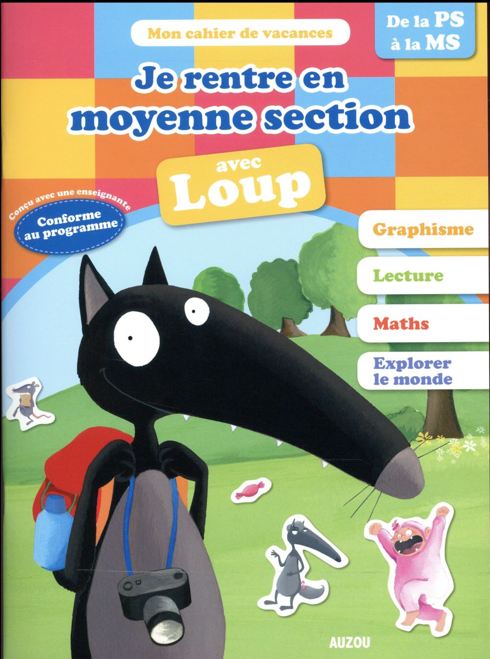 Cahier de vacances : je rentre en moyenne section avec Loup - flash vidéo