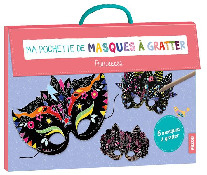 Ma pochette de masques à gratter ; princesses - flash vidéo