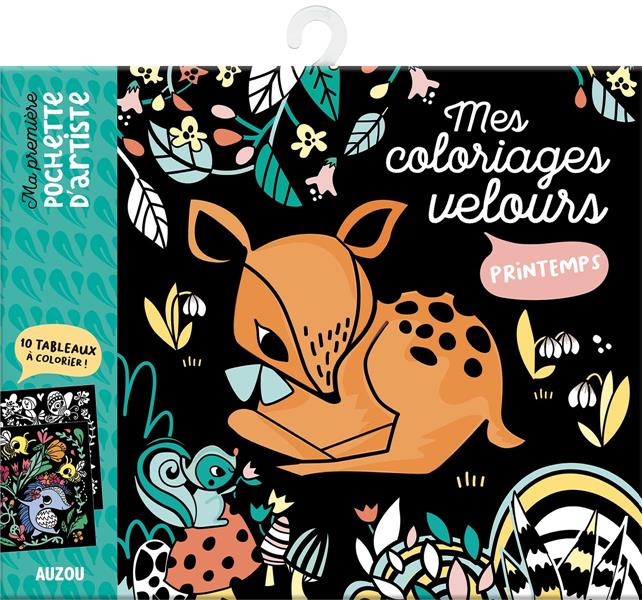 Mes coloriages velours ; printemps - flash vidéo