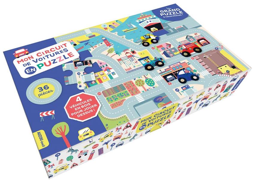 Mon circuit de voitures en puzzle - flash vidéo