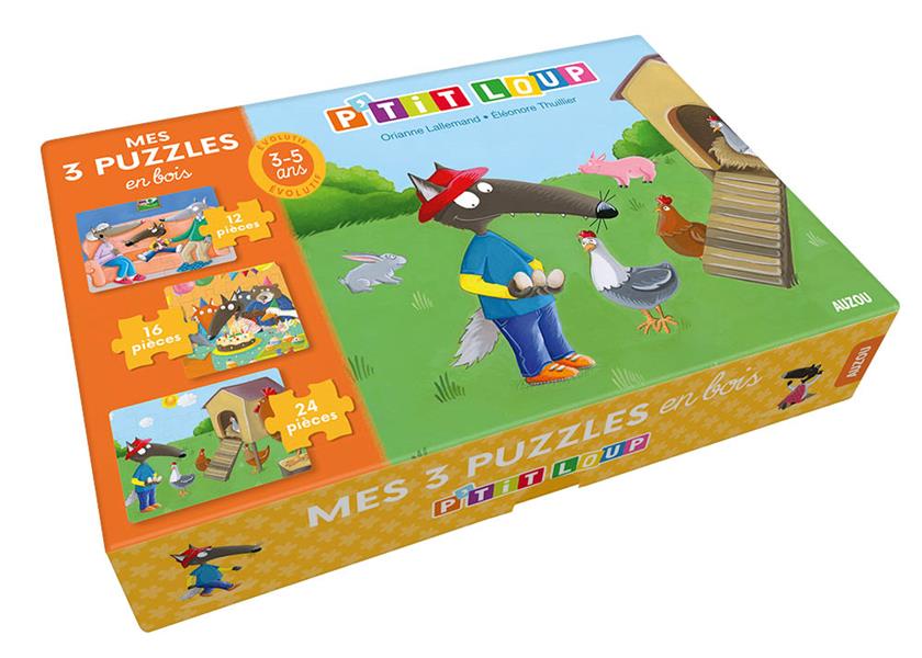P'tit Loup : mes 3 puzzles en bois - flash vidéo