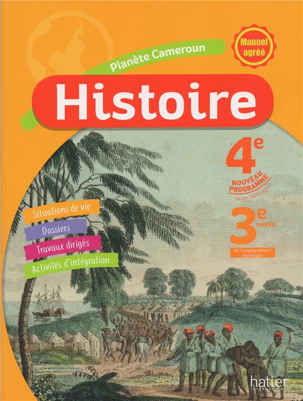 Histoire ; 4e, 3e ; Cameroun ; livre de l'élève