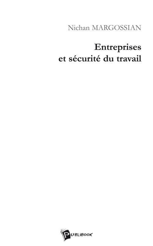 Entreprises et securite du travail