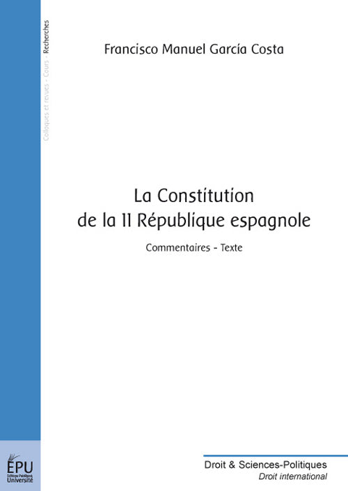 La constitution de la II république espagnole