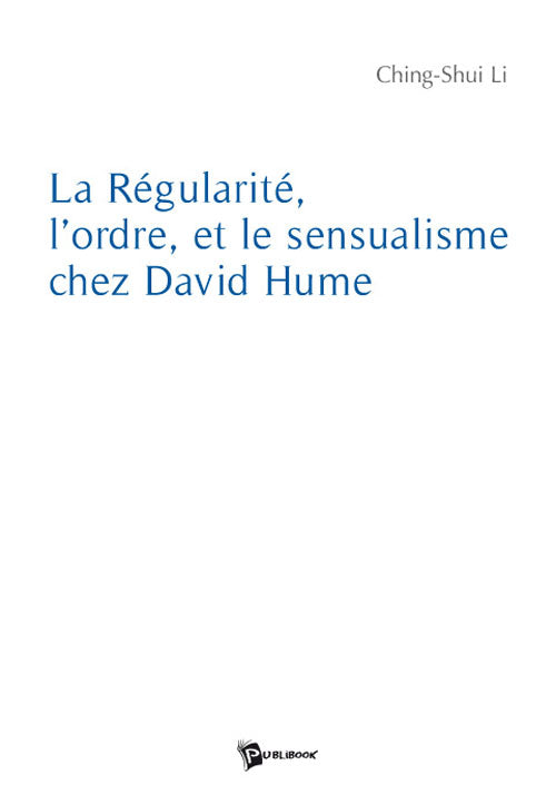 La régularité, l'ordre et le sensualisme chez David Hume