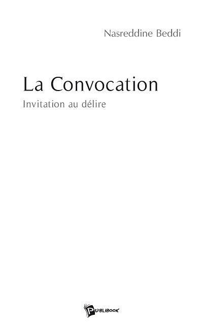 La convocation
