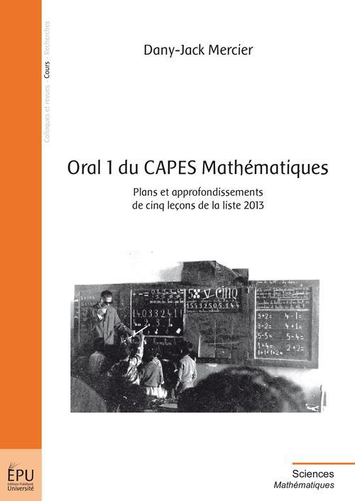 Oral 1 du CAPES mathématiques