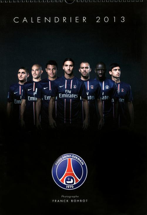 Calendrier mural PSG 2013