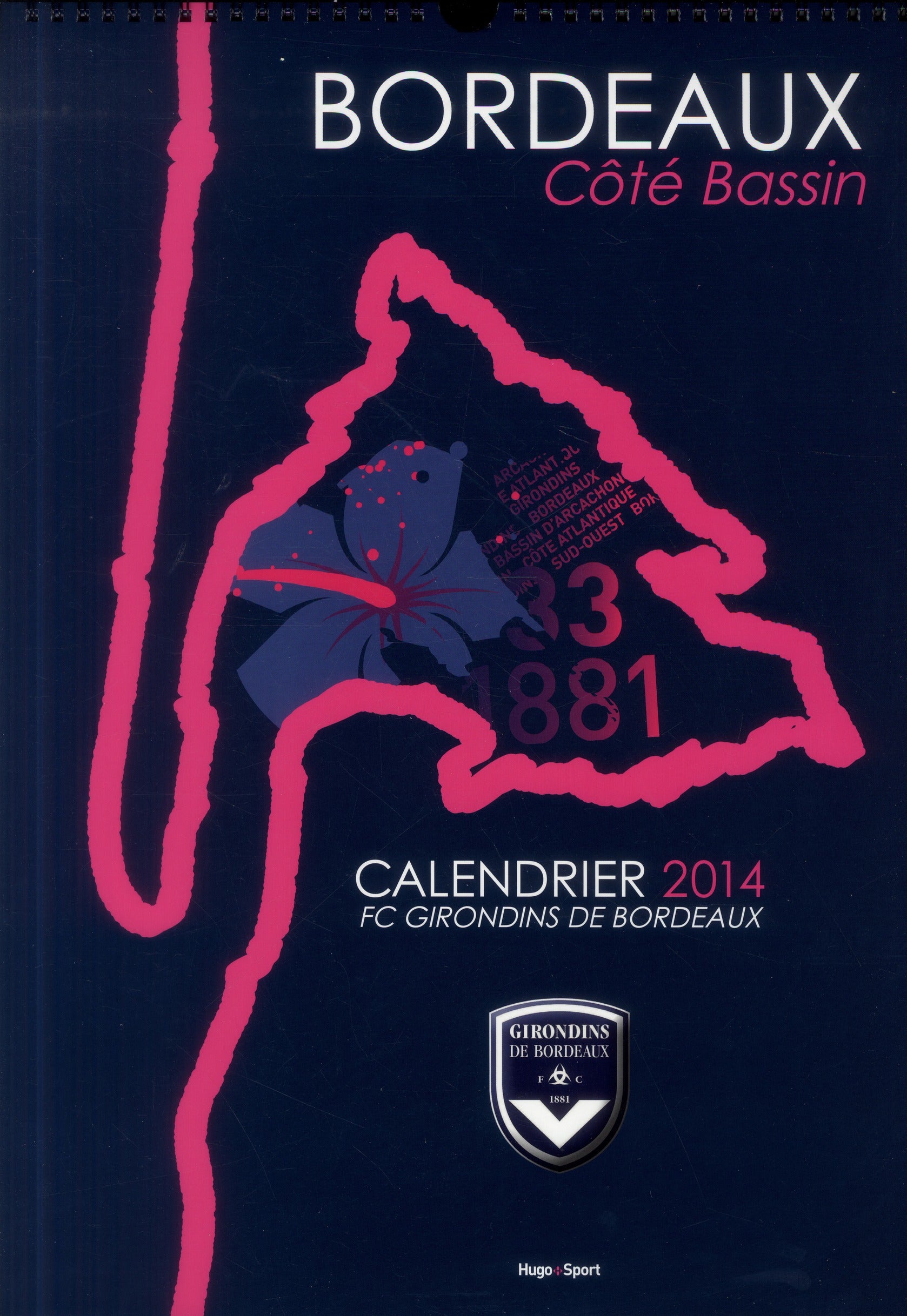 Calendrier mural Girondins de Bordeaux 2014