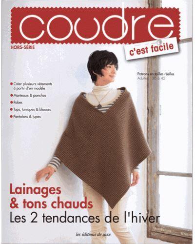 Coudre, c'est facile Hors-Série : lainages & tons chauds ; les 2 tendances de l'hiver