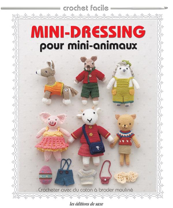 Mini-dressing pour mini-animaux ; crocheter avec du coton à broder mouliné - flash vidéo