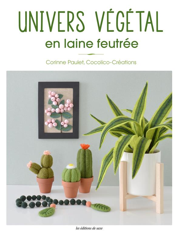 Univers végétal en laine feutrée