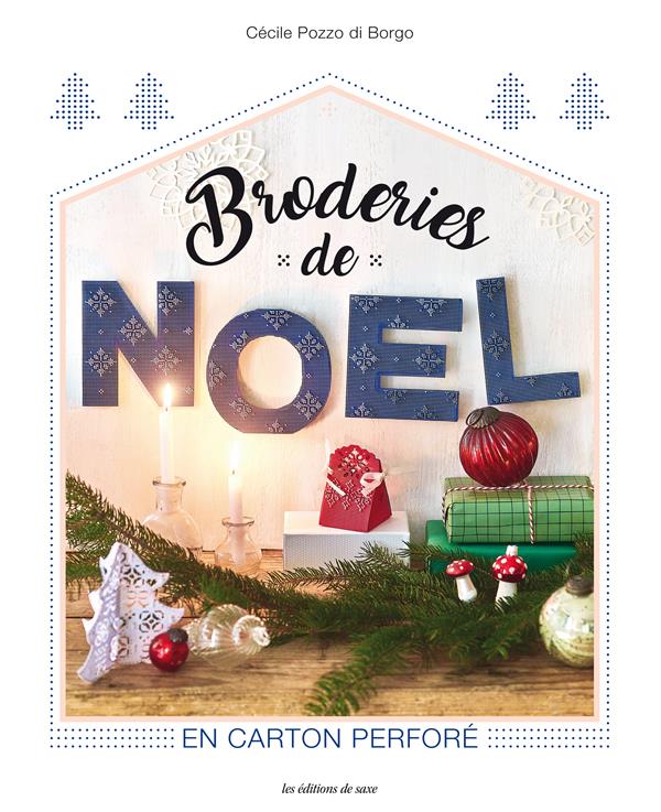 Broderie de Noël en carton perforé