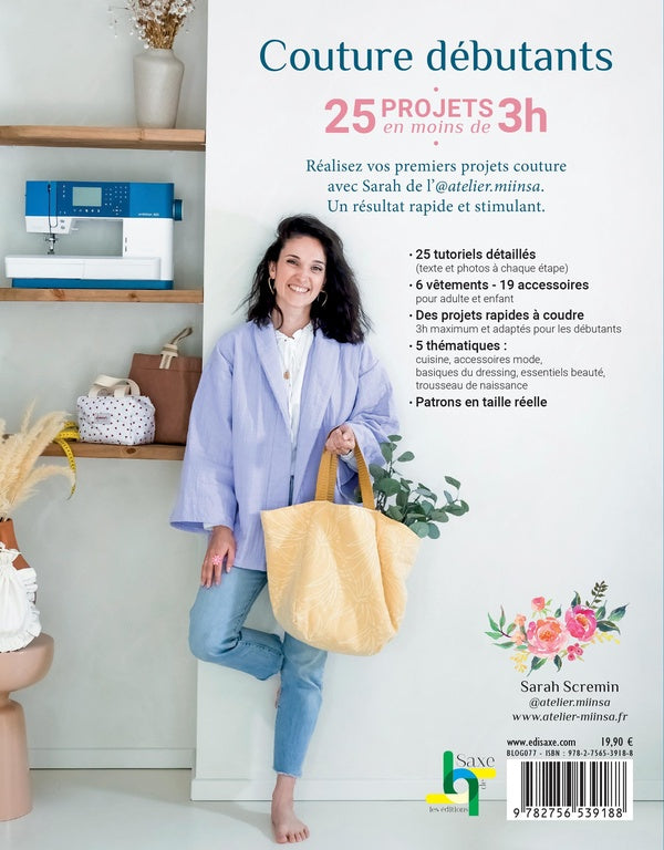 Couture débutants : 25 projets en moins de 3h